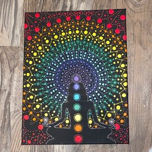Meditating chakra painting